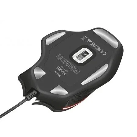 RATÓN TRUST GAMING GXT 168 HAZE - 4000PPP - 7 BOTONES (6 PROGRAMABLES) - 60 IPS - ILUMINACIÓN RGB - CABLE 170CM USB